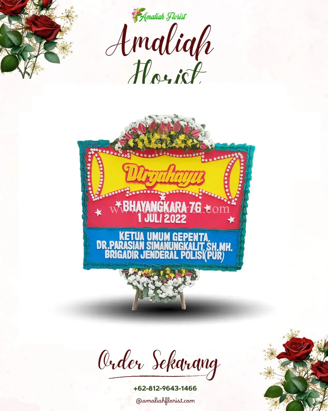 Papan Bunga HUT Ulang Tahun Ngrayun